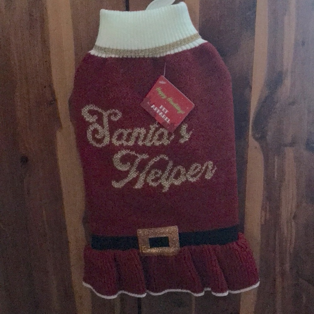 Holiday pet sweater